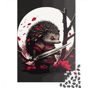 Hedgehog Animal Puzzle 1000 Pièces Cadeau Unique Jeu Éducatif Défi Jouet À De Qualité Supérieure Peinture Art pour Adultes Et Enfants À Partir De 12 Ans 1000pcs (38x26cm)