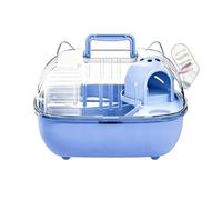 Hedgehog Carrier,Clear Habitat Case with Water Bottle 10.8x8.7x7.9in | Small Animal Habitat Box | for Small Animals Gerbils Chinchilla Outdoor Travel Home Sleeping