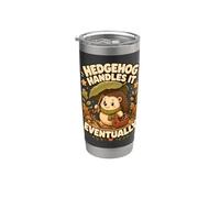 Hedgehog Handles It Eventually hérisson w nd Gobelet isotherme en acier inoxydable double paroi