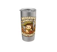Hedgehog Handles It Eventually hérisson w nd Gobelet isotherme en acier inoxydable double paroi