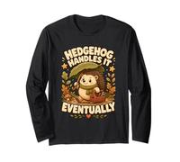 Hedgehog Handles It Eventually hérisson W nd Manche Longue