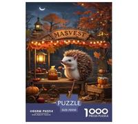 Hedgehog Puzzle 1000 Pièces Educa Jouet en Bois Cadeau Unique De l'art De La Décoration Jeu Éducatif Challenge Toy Adultes Et Enfants À Partir De 14 Ans 70x50cm/1000pcs