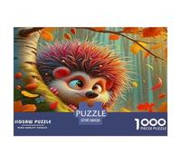 Hedgehog Puzzle De 1000 Pièces : Collaborer avec Les Proches - Idéal pour Les Fêtes De Famille Absolument Éblouissant!