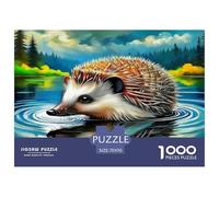 Hedgehog Puzzle De 1000 Pièces : Collaborer avec Les Proches - Idéal pour Les Fêtes De Famille Absolument Éblouissant!