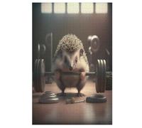 Hedgehog Puzzles en Bois Adultes Et Adolescents 1000 Pieces Enfants Puzzle Décoration Mur Moderne Art Jouets Cadeau Intéressants 78×53cm