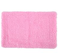 Hedgehog Tapis de lit pour cobaye Coussin rectangulaire en peluche Hamster Maison Nid Animaux Fournitures roses