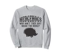 Hedgehog Why Don't They Just Share The haie Funny Pet Lover Sweatshirt