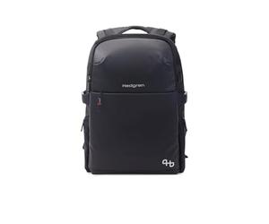 Hedgren HCOM05 RAIL 3 COMPARTMENT BACKPACK 15,6" + RAIN COVER + RFID BLACK ECO