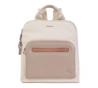 Hedgren Sac à dos birch beige taupe en cuir pour femme et homme Hfika Fika Latte Square Backpack RFID 261198