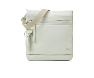 Hedgren Unisex Leonce SMALL Vertical Crossover + RFID, Jean Pussywillow Grau