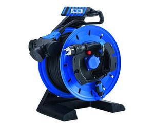 Hedi HEDI Enrouleur de câble appareil tout plastique 40m fiche type E H07RN-F 3G2,5 Quantité:1