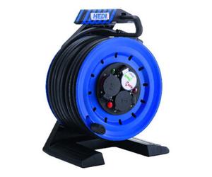 Hedi HEDI Enrouleur de câble tout plastique 30m prise type E H07RN-F 3G2,5 Quantité:1