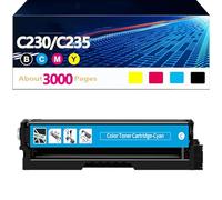 HEDIR Cartouche de Toner Compatible pour Xerox C230 C235 Cartouches de Toner Haute capacité 4 Couleurs Remplacement pour Xerox C230 C235, Accessoires d'imprimante,C-3000 Pages