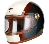 Hedon Heroine Racer 2.0 Eastwood ECE, casque intégral M Blanc/Marron/Bleu Foncé Blanc/Marron/Bleu Foncé