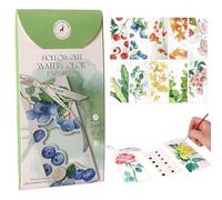 Hedremy Aquarelle Peinture, Livre Aquarelle avec Pinceau et Papier Aquarelle, Cahier Aquarelle, Adapté à la Maison, à l'École, aux Voyages et à la Peinture à l'Aquarelle pour Débutants