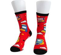 Hedremy Chaussettes Antidérapantes, Chaussette Homme Drole,Chaussettes Fantaisie Idéales pour Adolescents. Unisexe, Parfaites pour le Sport et les Sorties entre Amis