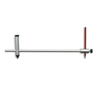 hedue® Compas à verge 50 cm - Grand compas de traçage en aluminium anodisé, compas verge avec porte-stylo pour tracer & reporter de grandes formes circulaires, compas grand diamètre