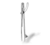 hedue® Compas pointu 30 cm - Compas avec porte-crayon et arc, compas menuisier en acier forgé