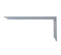 Hedue® équerre de charpentier ZN - Equerre de charpentier sans soudure en acier inoxydable, équerre de charpentier avec trous de traçage & mm échelle type A, 600 mm
