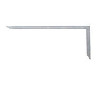 hedue® Équerre de charpentier ZN - Équerre de menuisier en acier inoxydable sans soudure, graduation millimétrique type C, 800 mm