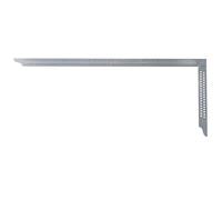 hedue® Équerre de charpentier ZN - Équerre de menuisier en acier inoxydable sans soudure, trous de traçage, graduation millimétrique type B, 800 mm