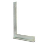 Hedue® équerre de mécanicien avec butée - équerre de mécanicien en métal en acier galvanisé, angle droit outil 400 x 230 mm