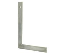 Hedue® Équerre plate 400 mm - 90 degrés Équerre de mécanicien en acier entièrement galvanisé, équerre de mécanicien sans butée