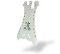 hedue® Gabarit de traçage M210 - Tracette de couvreur avec 20 arêtes de butée de 5 à 100 mm