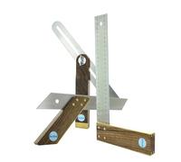 hedue® Ensemble d'outils de menuisier avec équerre de menuisier 30 cm, équerre à onglet 30 cm et fausse équerre 30 cm, outils menuisier, menuiserie outillage pro