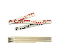 hedue® Mire de nivellement pliante 3 m - mètre pliable géomètre, mire de poche pour niveau optique avec graduation E et graduation millimétrique