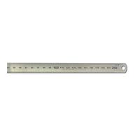 hedue® Règle en acier B102 - Reglet metallique 20 cm pour mesurer, tracer et découper, regle metal 20 cm
