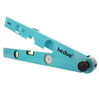 Hedue® Winkelmesser AW1 - Lecteur d'angle analogique avec nivelle horizontale et verticale, plage de mesure 0°-180°.