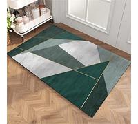 Heeboode Tapis de Bain Absorbant, Tapis de Douche Antidérapant, Tapis de Bain Diatomite, Bath Mat, Tapis de Salle de Bain, Tapis Douche, Tapis Salle de Bain Antidérapant Absorbant Vert-100x120cm