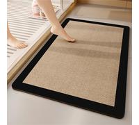 Heeboode Tapis de Bain Antidérapant Absorbant, Lavable, 40x60cm, Pierre Soft, Pink - Pour Salle de Bains et Douche