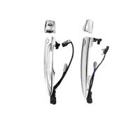 HEEGIN Voiture poignée Porte 1 Paire poignées Porte extérieures Avant chromées ABS argenté 826469N00A 806469N00A 806451AA0A pour Leaf pour Maxima pour Murano pour Sentra