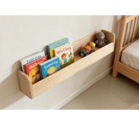 Heehee Étagère murale en bois massif pour livres, rangement de jouets, étagère murale, pour enfants et adultes, 1 niveau x 2 (60 cm)
