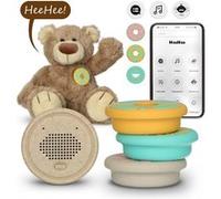HeeHee - le bouton de conversation qui transforme votre peluche en ami interactif Alecto HeeHee Beige Beige G