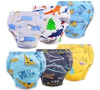 Heekcaa Culotte Apprentissage Propreté Garcon,Lot de 6 Culotte d Apprentissage Enfant,Slip Apprentissage Propreté Garcon (Bleu, 2 Ans)