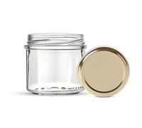 HEEKSE Lot de 12 Bocaux-Pot Rond 130ml -avec les couvercles-Fabrication française