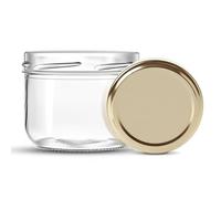 HEEKSE Lot de 6 Bocaux en verre-Terrine 470 ml -avec les couvercles-Fabrication française