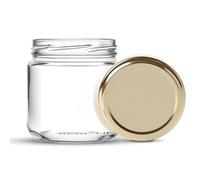 HEEKSE Lot de 6 Bocaux pour bébé-Pot Forme Basse 330 ml -avec les couvercles-Fabrication française