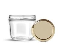 HEEKSE Lot de 6 Bocaux-Verrine Conique 240ml-avec les couvercles -sans BPA-Fabrication française