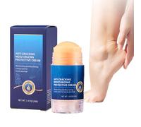 Heel Balm Cream, Cracked Heel Repair Fast Absorption Formula, Soothing Moisturizer and Skin Softening Relief Roller, Ideal for Women Hands Feet Body, Daily Hydration, Nighttime Self Care Routine