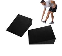 Heel Elevated Squat Wedge - Squats Calf Raises, Balance Block Wedge Equipment, Calf Stretching Board | For Knee Exercise Workout CalfAnkle Yoga Stretching Gym Training Pilates