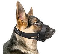 HEELE Muselière pour Chiens Amovible, Confortable et Respirante, Anti-Aboiement et Anti-Morsure, pour Moyens et Grands Chiens, Noir, XL