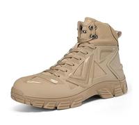 HeelVirtuosa Bottes de randonnée Montantes for Hommes, résistantes et Respirantes, offrant Un Bon Maintien de la Cheville et Une Semelle extérieure Robuste for Une adhérence optimale.(Brown,44 EU)