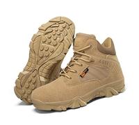 HeelVirtuosa Bottes de Travail Montantes for Homme, Semelle extérieure en Caoutchouc Robuste avec Semelle épaisse, for la randonnée(Brown,46 EU)