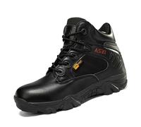 HeelVirtuosa Bottes de Travail Montantes for Homme, Semelle extérieure en Caoutchouc Robuste avec Semelle épaisse, for la randonnée(Black,39 EU)