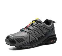 HeelVirtuosa Chaussures de randonnée d'extérieur Noires - Légères, rembourrées et adhérentes for Les sentiers de Montagne et Un Usage Quotidien(Gray,40 EU)