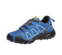 HeelVirtuosa Chaussures de Trail for Homme, laçage Rapide, Mesh Respirant, Baskets antidérapantes for Sports Outdoor(Blue,39 EU)